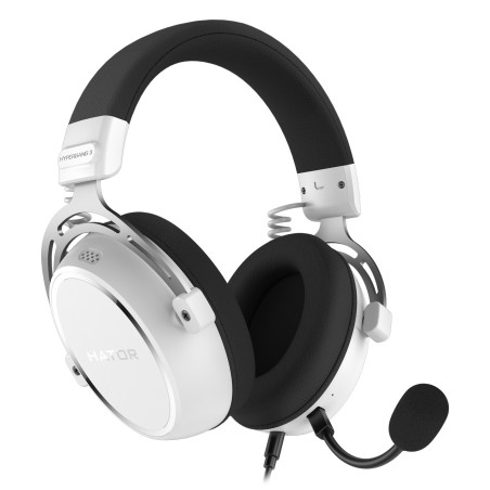 Casque Gamer filaire Hator Hypergang 3 (Blanc)