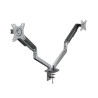 Support double-écran à fixer Tooq  DB4132TNR 17"-32" (9kg max) (Gris)