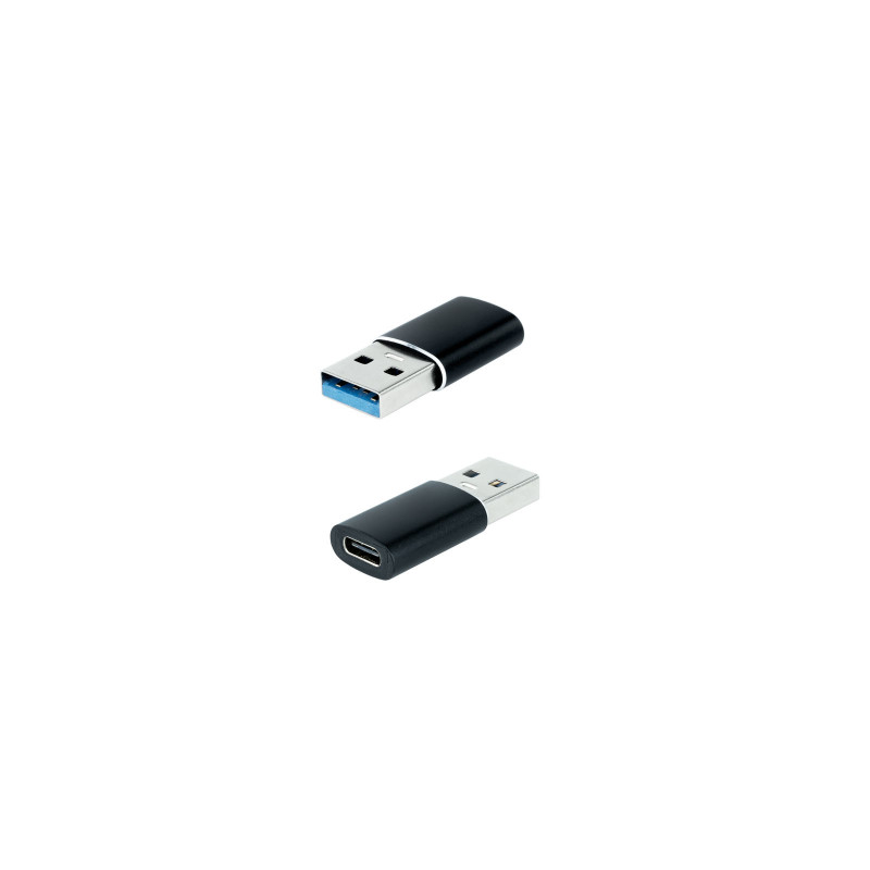 Adaptateur Nanocable USB-A C 3.1 (Noir)