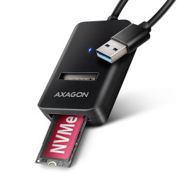 Adaptateur USB 3.2 Axagon ADM2-AM vers M.2 S-ATA NVMe auto-alimenté