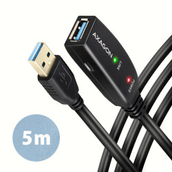 Rallonge USB 3.0 amplifiée Axagon ADR-305 M F 5m