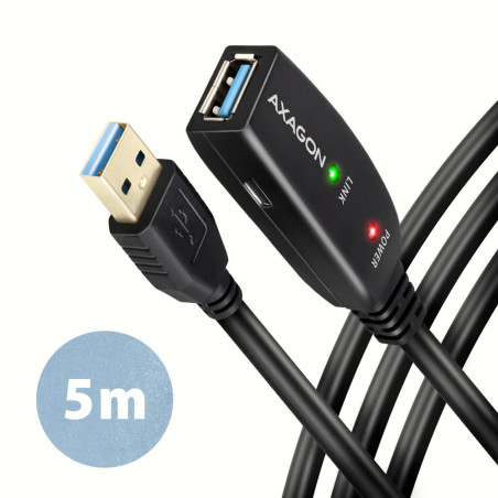 Rallonge USB 3.0 amplifiée Axagon ADR-305 M F 5m