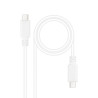 Câble Nanocable USB-C 2.0 M M 1m (Blanc)