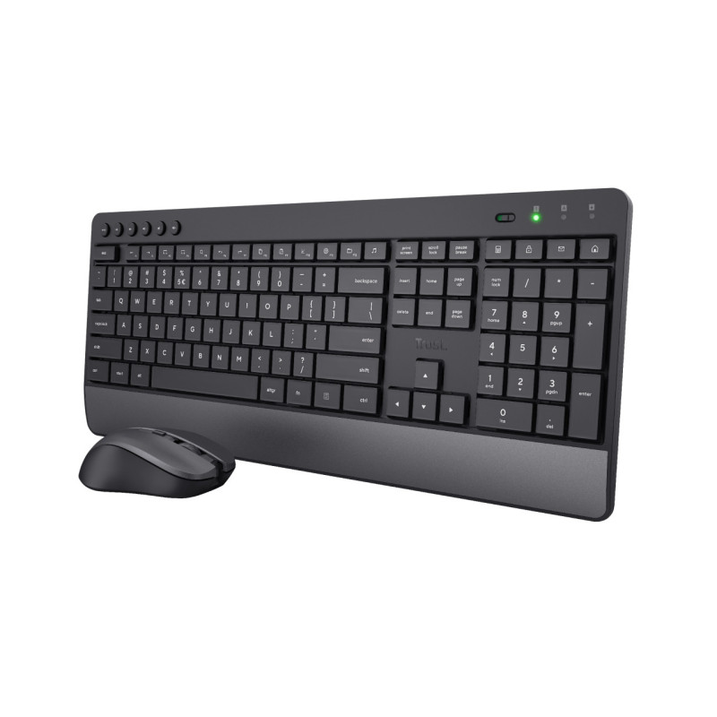 Pack 2en1 (Clavier Souris) sans fil Trust Trezo (Noir)