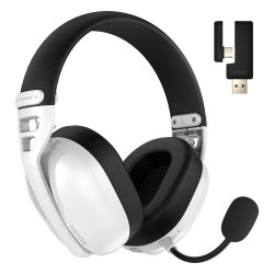 Casque Gamer sans fil Hator Hyperpunk 3 (Blanc)