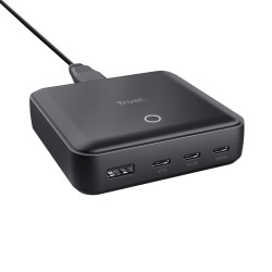 Chargeur de bureau Trust Maxo - 3x USB-C + 1x USB-A 100W (Noir)