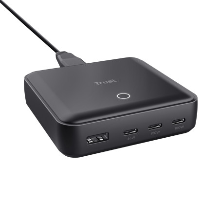 Chargeur de bureau Trust Maxo - 3x USB-C + 1x USB-A 100W (Noir)