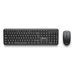 Pack 2en1 (Clavier Souris) sans fil NGS Serenity Silencieux (Noir)