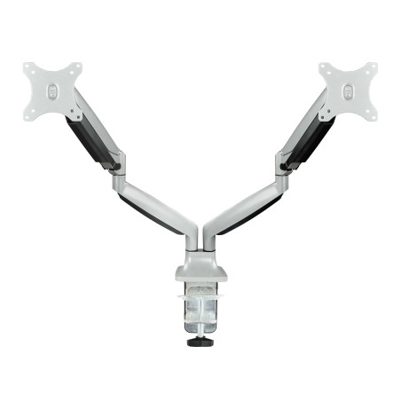Support double-écran à fixer Tooq DB3132TNR 13"-32" (9kg max) (Argent)