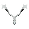 Support double-écran à fixer Tooq DB3132TNR 13"-32" (9kg max) (Argent)