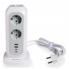 Multiprise Tour Verbatim 11 prises + 4 Ports USB-C A 2m (Blanc)