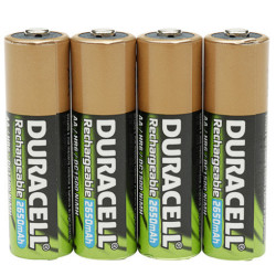 Pack blister de 4 piles rechargeables Duracell Ultra type AAA 1,2V - 850 mAh (R03)
