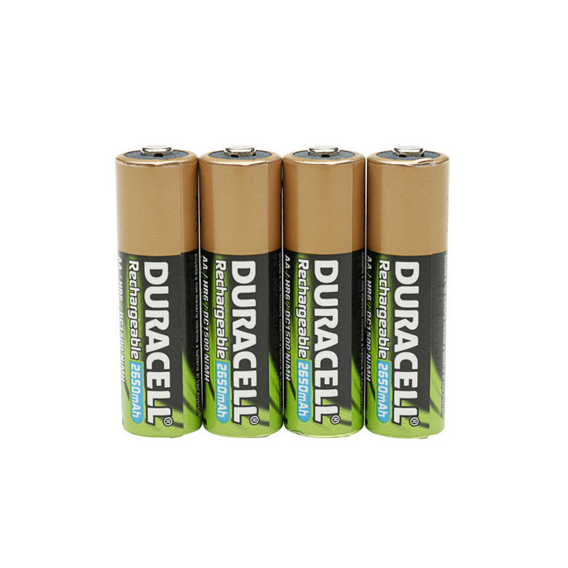 Pack blister de 4 piles rechargeables Duracell Ultra type AAA 1,2V - 850 mAh (R03)