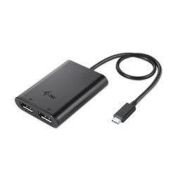 Adaptateur USB-C I-Tec Dual 4K vers 2x DisplayPort (Noir)