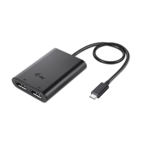 Adaptateur USB-C I-Tec Dual 4K vers 2x DisplayPort (Noir)
