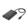 Adaptateur USB-C I-Tec Dual 4K vers 2x DisplayPort (Noir)