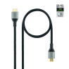 Câble Nanocable HDMI 2.1 M M 2m (Noir Gris)