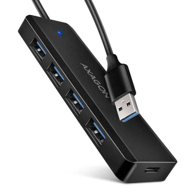 Hub USB 3.0 Axagon HUE-C1A - 4 ports USB-A (Noir)