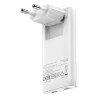 Chargeur secteur Verbatim Fold'n'Go GaN 2x USB-C 65W (Blanc)