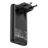 Chargeur secteur Verbatim Fold'n'Go GaN 2x USB-C 65W (Noir)
