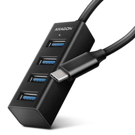 Hub USB-C 3.0 Axagon HUE-M1C - 4 ports (Noir)