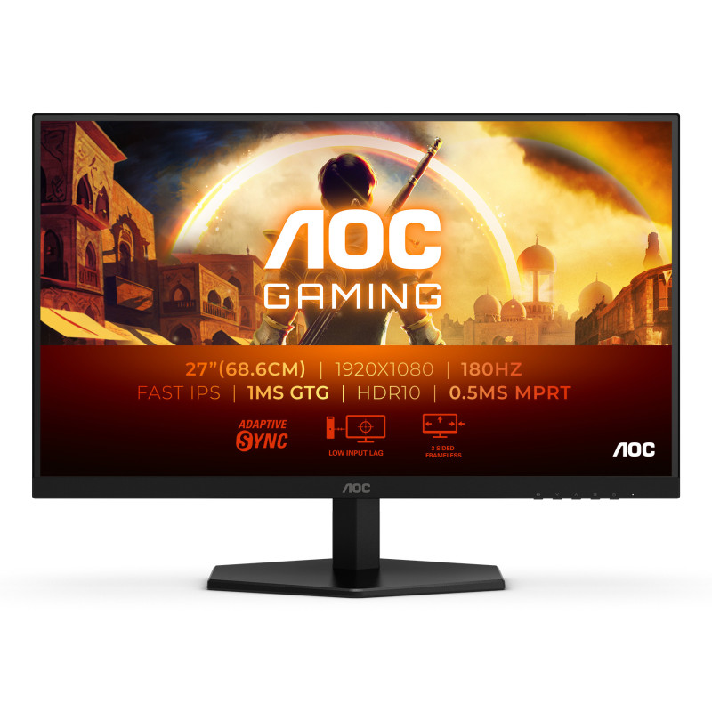 Ecran 27" AOC Gaming G4 27G42E Full HD 180Hz (Noir)