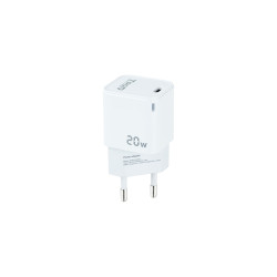 Chargeur secteur TooQ 1 port USB-C 20W (Blanc)