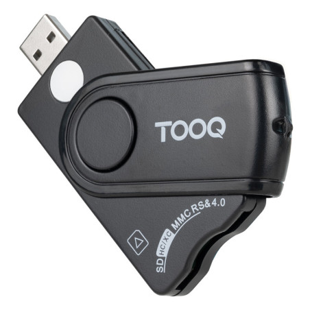 Lecteur de Cartes à puce TooQ TQR-3012B USB 2.0 (Noir)