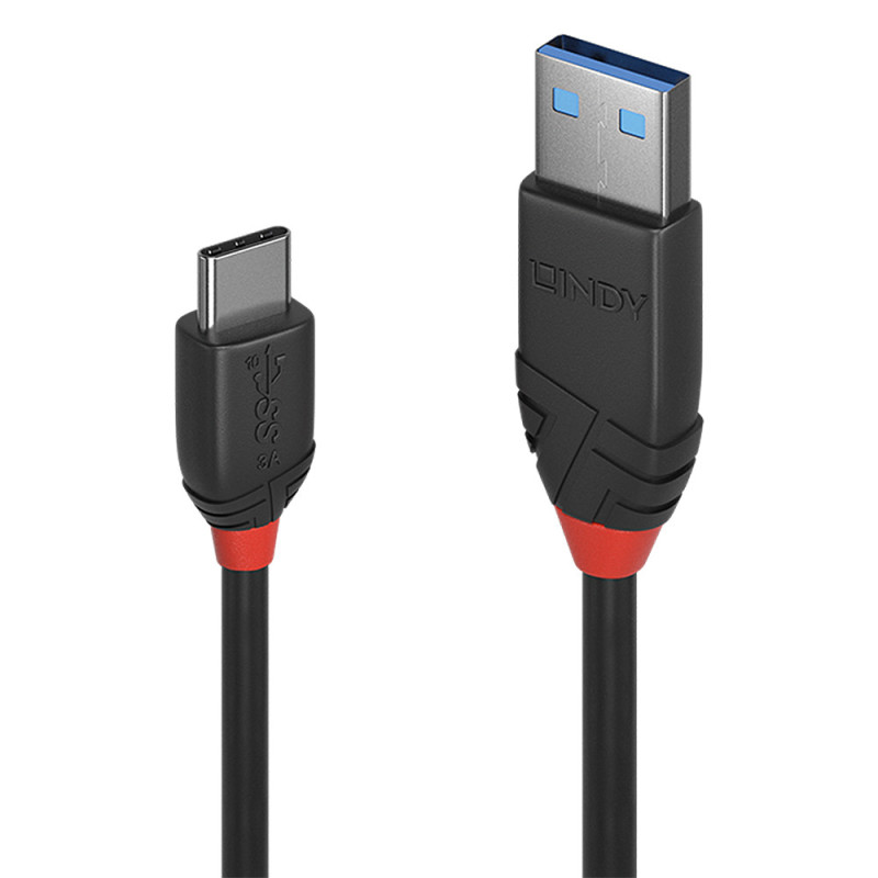 Cable Lindy USB 3.1 vers Type C 1m (Noir)