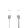 Câble Verbatim USB-C M M 30cm Acier Inoxydable (Blanc Gris)