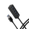 Hub USB-A 3.2 Axagon HUE-M1AL - 4 ports (Noir)