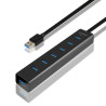 Hub USB 3.0 alimenté Axagon HUE-SA7BP - 7 ports (Noir)