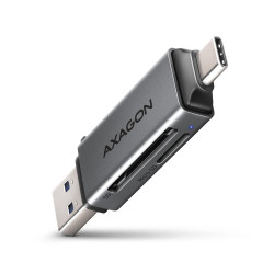Lecteur de Cartes USB-C 3.2 Axagon CRE-DAC (Gris)