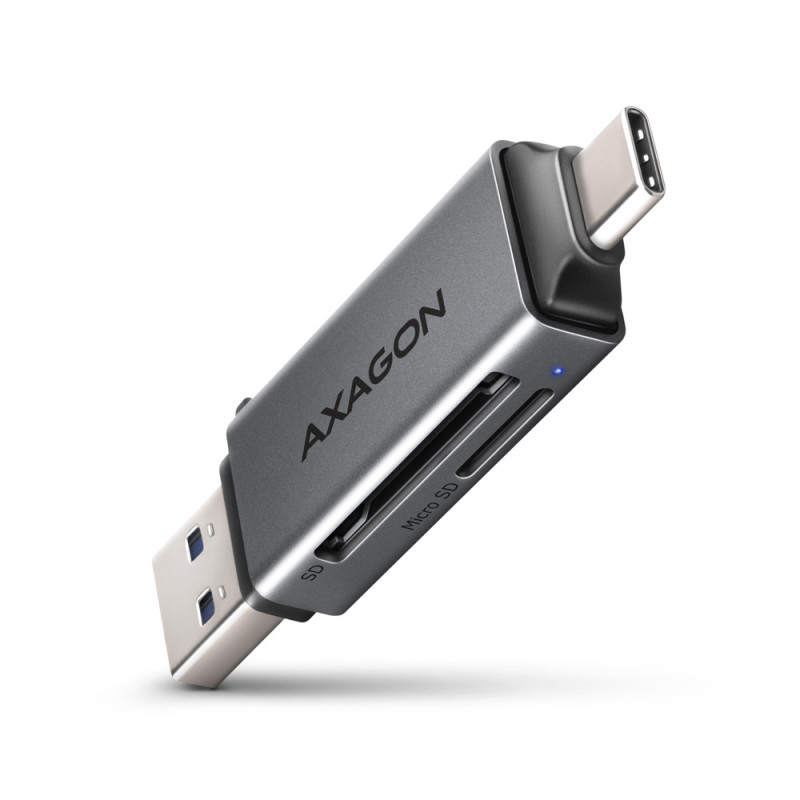 Lecteur de Cartes USB-C 3.2 Axagon CRE-DAC (Gris)
