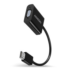 Convertisseur HDMI Axagon vers VGA avec jack 3,5mm 20cm (Noir)