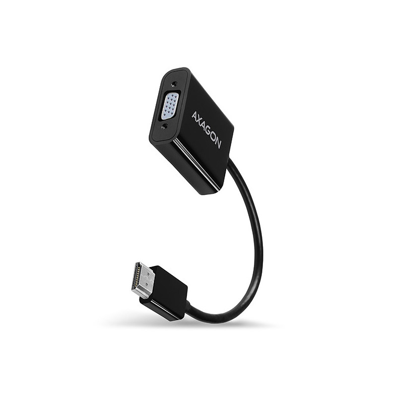 Convertisseur HDMI Axagon vers VGA avec jack 3,5mm 20cm (Noir)