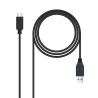 Câble Nanocable USB-A C 3.1 M M 2m (Noir)