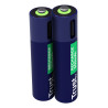 Pack de 2 piles rechargeables par USB-C Trust type AAA - 500mAh (LR03)
