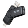 Lecteur de Cartes externe USB-A C 3.0 TooQ TQR-3003B (Noir)