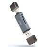 Lecteur de Cartes externe USB-A C 3.2 TooQ TQR-3001G (Gris)