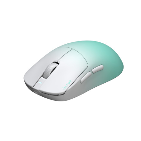 Souris sans fil Gamer Hator Quasar 3 Ultima 8K (Blanc Vert)