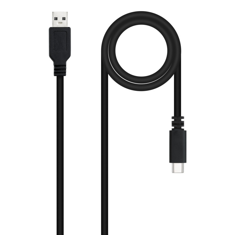 Câble Nanocable USB-A C 2.0 M M 3m (Noir)