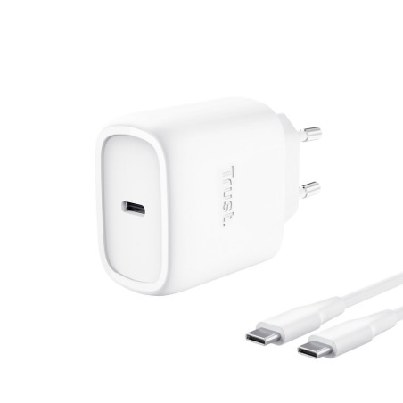 Chargeur secteur Trust Maxo 1x port USB-C - 45W- Cable 2m inclus (Blanc)