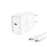 Chargeur secteur Trust Maxo 1x port USB-C - 45W- Cable 2m inclus (Blanc)