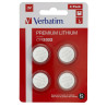 Lot de 4 Piles plates Verbatim Premium CR2032 3V