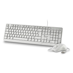 Pack 2en1 (Clavier Souris) NGS Cocoa (Blanc)
