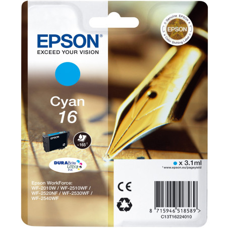 Cartouche d'encre Epson Stylo a Plume 16 (Cyan)