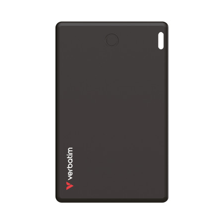 Tracker Bluetooth Format Carte Verbatim My Finder Card pour Apple (Noir)