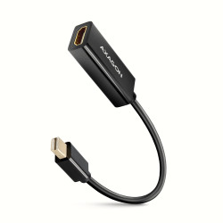 Câble adaptateur Axagon Mini-DisplayPort vers HDMI 18cm (Noir)