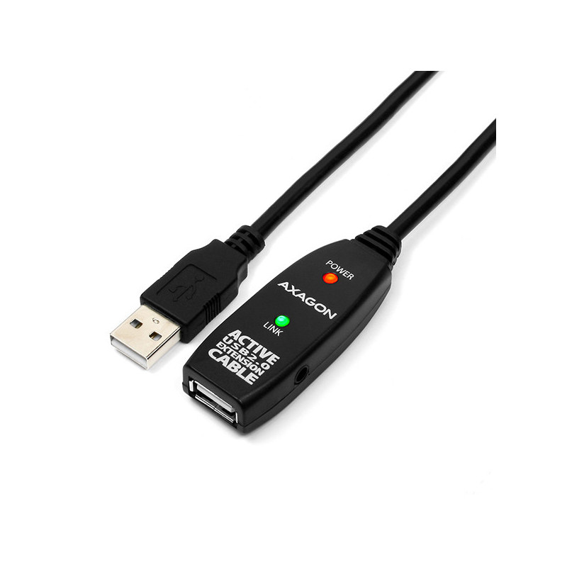 Rallonge USB 2.0 amplifiée Axagon ADR-210 M F 10m